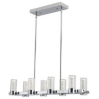 Sparkling Night Rectangular Chandelier Integrated Led Dimmable, 8 Lights(D0102Hgennw)