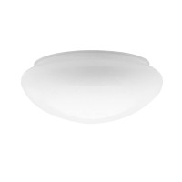 Ohlectric 8Inch White Glass Lampshade - Measures 9-1/2