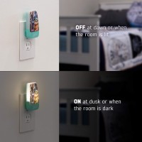 Star Wars Led Night Light, Baby Yoda, Plug-In, Dusk To Dawn Sensor, The Mandalorian, Grogu, Ul-Certified, Cute Nightlight For Kids, Bedroom, Bathroom, Hallway, Game Room, Gifts, 53364