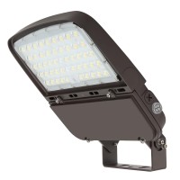 Xbuyee 150W Led Parking Lot Light With Dusk To Dawn Photocell, Dimmable Flood Lights With Trunnion Mount, 150Lm/W 5000K Daylight 100-277V Ip65, Power Selectable (75W/100W/150W) Etl Listed