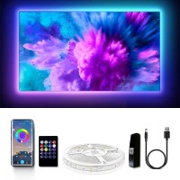 Gupup Led Lights For Tv 65 Inch, Tv Led Backlight, 15Ft Rope Tv Lights, Usb Lights For Tv 55-75 Inch With Remote, Led Lights For Tv,Computer,Gaming Room