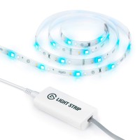 Elgato Light Strip - Smart Light With 16 Million Colors Through Rgbww Leds Including Warm/Cold White, App-Control Via Ios/Android, Pc/Mac, Stream Deck, Perfect For Gaming, Streaming And Home Setups