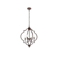 Sandara 4 Lights Pendant In Weathered Oak