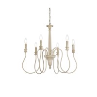 Flynx 6 Lights Pendant In Weathered Dove