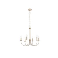 Brielle 6 Lights Pendant In Weathered Dove