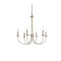 Brielle 6 Lights Pendant In Weathered Dove