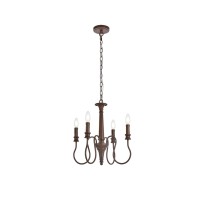 Flynx 4 Lights Pendant In Weathered Oak