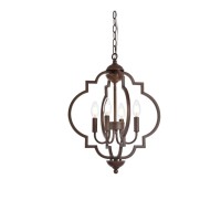 Sandara 4 Lights Pendant In Weathered Oak