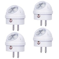 Emotionlite Plugin Night Lights Neutral White Led Nightlight 360 Rotation Dusk To Dawn Sensor Kids Adult Bedroom Hallway