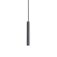 Led Minimalist Pendant Light, Industrial Tube Hanging Lamp Cement Simple Suspension Lighting Fixture, Cylindrical Chandelier For Kitchen Island Cafe Office Bedroom Bedside