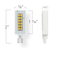 Emeryallen Ea-Lmw-1.5W-001-2790 Rohs Compliant Dimmable Linear Miniature Wedge Base Led Light Bulb, 12V-1.5Watt (10W Equivalent) 150 Lumens, 2700K, 1 Pcs