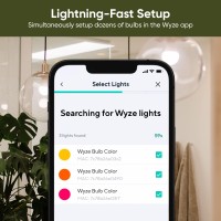 Wyze Bulb Color, 1100 Lumen Wifi Rgb And Tunable White A19 Smart Bulb, Works With Alexa And Google Assistant, Two-Pack