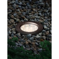 Leonlite 6W Well Lights Landscape Led In Ground Outdoor, Low Voltage 12-24V Ac/Dc, Ip67 Waterproof Aluminum In-Grade Up Lighting For Trees, Cri 90 3000K, Oil Rubbed Bronze, Pack Of 6