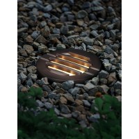 Leonlite 6W Led Well Lights Landscape In Ground Lighting Kit With Grated Top 1224V Acdc Ip67 Waterproof Oil Rubbed Bronze