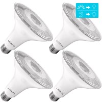 Luxrite Dusk To Dawn Par38 Led Bulb, 90W Equivalent, Automatic On Off Sensor, 5000K Bright White, 1250 Lumens, Wet Rated, Outdoor Security Spotlight, Ul Listed, E26 Base (4 Pack)