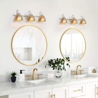 Classy Leaves Bathroom Vanity Light Fixtures Gold Bathroom Light Fixtures 3Light Vanity Lights With Brushed Nickel And Gold F