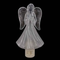 Praying Angel Night Light Plug Into Wall With On Off Switch C7 Bulb, Nite Lights Plug In Home Decoration Lighting Wall Night Light For Kids And Any Room-Bedroom Bathroom Kitchen Hallway Classroom