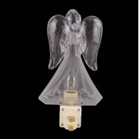 Praying Angel Night Light Plug Into Wall With On Off Switch C7 Bulb, Nite Lights Plug In Home Decoration Lighting Wall Night Light For Kids And Any Room-Bedroom Bathroom Kitchen Hallway Classroom