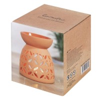 Material Ceramic Design Contemporary Cut Out Geometric Finish Terracotta Effect Suitable for Scented Oil Wax