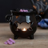 Material Ceramic Width 512in Height 394in Depth 394in Design Cauldron The Moon Suitable for Scented Oil Wax Melts Please Note Candle Not Included Packaging Boxed