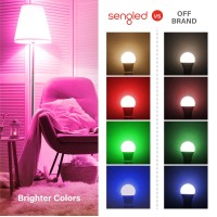 Sengled Smart Light Bulbs, Color Changing Alexa Light Bulb Bluetooth Mesh, Smart Bulbs That Work With Alexa Only, Dimmable Led Bulb A19 E26 Multicolor, High Cri, High Brightness, 9W 800Lm, 4Pack