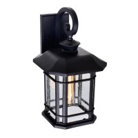 Blackburn 1 Light Outdoor Black Wall Lantern