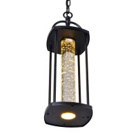 Greenwood Led Outdoor Black Pendant