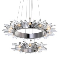 18 Light Chandelier With Polished Nickle Finish