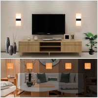 Lightess Modern Wall Sconce 12W Led Wall Lights Indoor Wall Lamp Bedroom Wall Mounted Light For Living Room Hallway Warm White