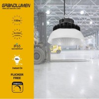 Grandlumen Led High Bay Ufo Light 150W, Etl Certified, 5000K Daylight White, Led Warehouse Lighting With Pc Reflector