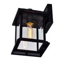 Blackbridge 1 Light Outdoor Black Wall Lantern