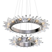 23 Light Chandelier With Polished Nickle Finish