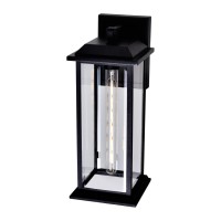 Blackbridge 1 Light Outdoor Black Wall Lantern