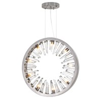 9 Light Chandelier With Polished Nickle Finish