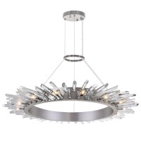 15 Light Chandelier With Polished Nickle Finish