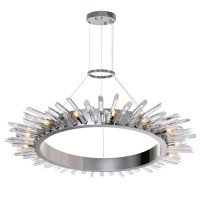 15 Light Chandelier With Polished Nickle Finish