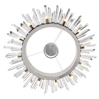 12 Light Chandelier With Polished Nickle Finish