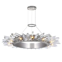 12 Light Chandelier With Polished Nickle Finish