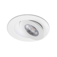 Wac Lighting Lotos 4In Led Round Adjustable 5Cct Selectable 2700K3000K3500K4000K5000K Recessed Kit In White