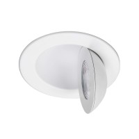 Wac Lighting Lotos 4In Led Round Adjustable 5Cct Selectable 2700K3000K3500K4000K5000K Recessed Kit In White