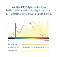 Ge Lighting Sun Filled Led Light Bulb, 60 Watt Replacement, Daylight, Medium Base, Dimmable (Pack Of 1)