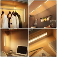 Urpower Motion Sensor Light Indoor 10 Led Motion Sensor Closet Lights Battery Operated Magnetic Under Cabinet Lights Strip Wire