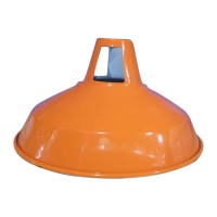 Retro Modern Metal Lamp Shades Ceiling Light Shades, Easy Fit Lampshades, For Vintage Industrial Pendant Lights Bedroom, Kitchen, Bathroom Antique Shade (Orange Barn)