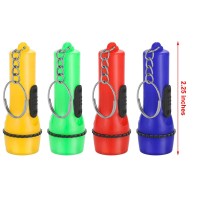 Hortsun 100 Pieces Mini Flashlight Keychain Assorted Colors Mini Led Flashlight Led Keychain For Hiking Camping Party Favors