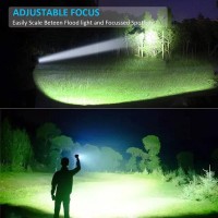 Rechargeable Uv Flashlight, 3In1 Tactical Flashlight Led Uv Black Light With Redlight, 2000 High Lumen Magnetic Led Flashlight With Cob Sidelight, 7 Mode, Zoomable, Waterproof For Camping,Emergency