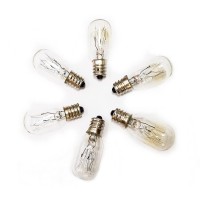 Yuankang Value 6 Pack Bulbs Original Replacement Long Lasting 15 Watt Dimmable E12 Small Edison Screw Cap Socket Incandescent Candelabra Himalayan Lava Rock Salt Night Light Pygmy Lamp Bulb 9