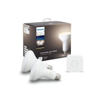 Philips Hue Dimmable White Br30 Starter Kit Dimmable Only Compatible With Alexa Apple Homekit Google Home