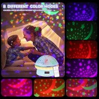 Remote Control And Timer Design Starry Sky Rotating Star Projector Night Light 16 Colorful Projector Light Dimmable Led Bedside