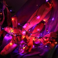 Lyhope Orange & Purple Halloween Lights, 98.4Ft 300 Led Halloween Lights, Low Voltage 8 Modes Decoration String Lights For Garden, Patio, Indoor, Holiday Party (Orange Purple)