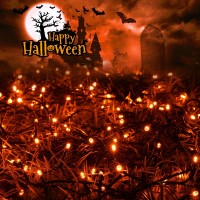 Joomer Orange Halloween Lights 100Ft 300 Led Connectable Halloween String Lights With 8 Modes Timer Waterproof Plugin Orange St